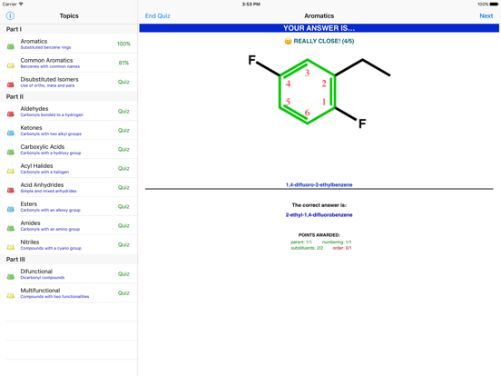 Screenshot #5 pour Learn Organic Chemistry Nomenclature 2