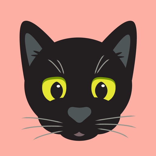 Black Kitty Sticker Pack iOS App