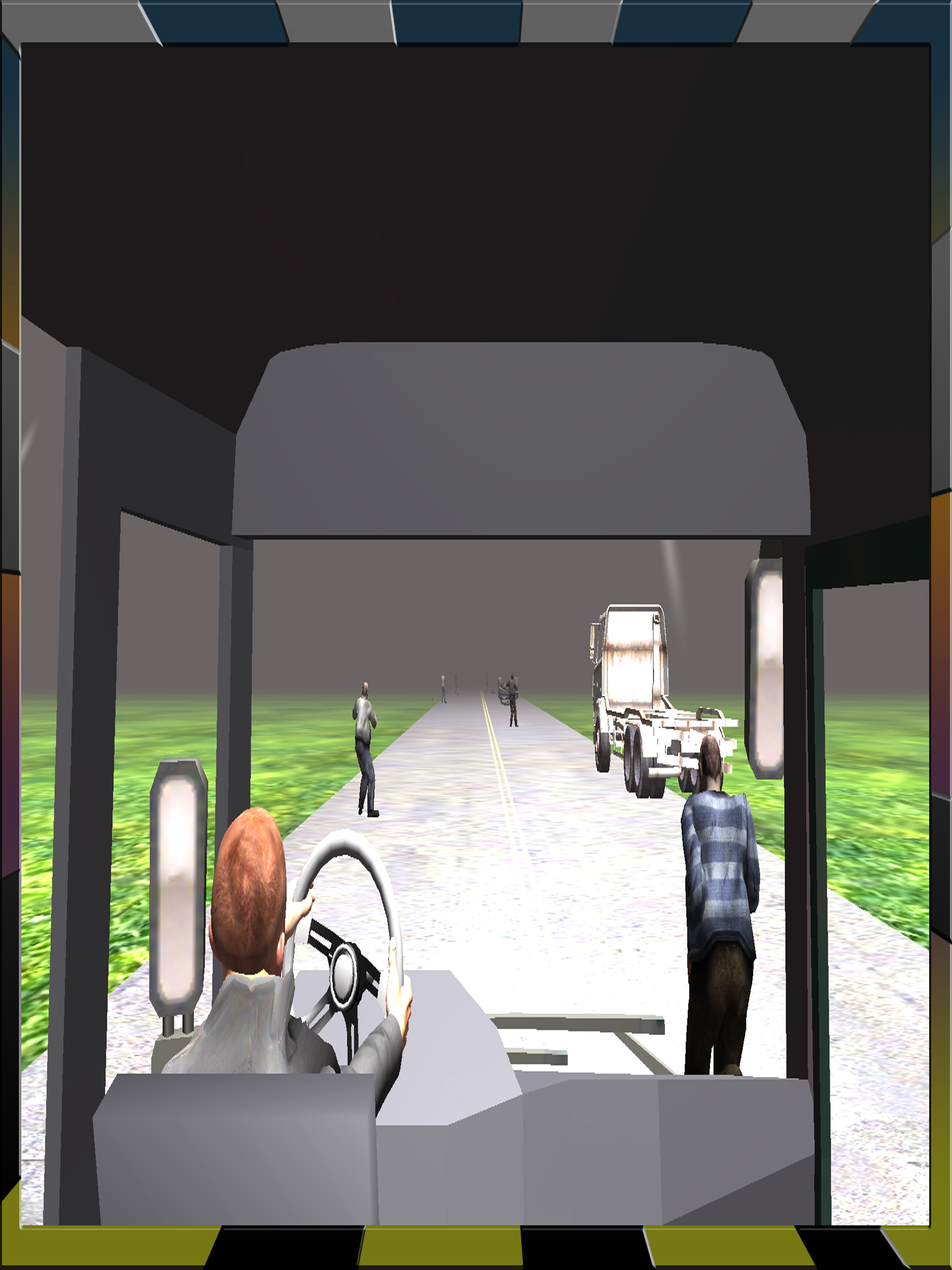 Full Throttle Truck driving on zombie highway