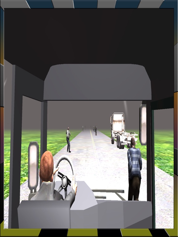 Full Throttle Truck driving on zombie highway iPad screenshot