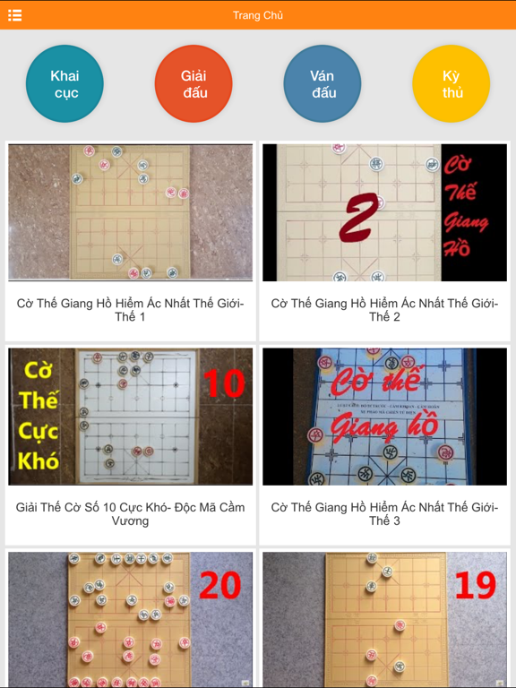 Cờ tướng - video thế cờ, cờ úp trên Youtube iPad screenshot 1 - Entertainment app