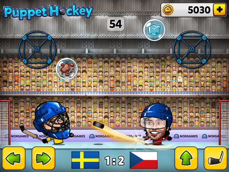 Puppet Hóquei: Campeonato da cabeça grande nofeet Marionette slapshot estrelas 2016 screenshot 6