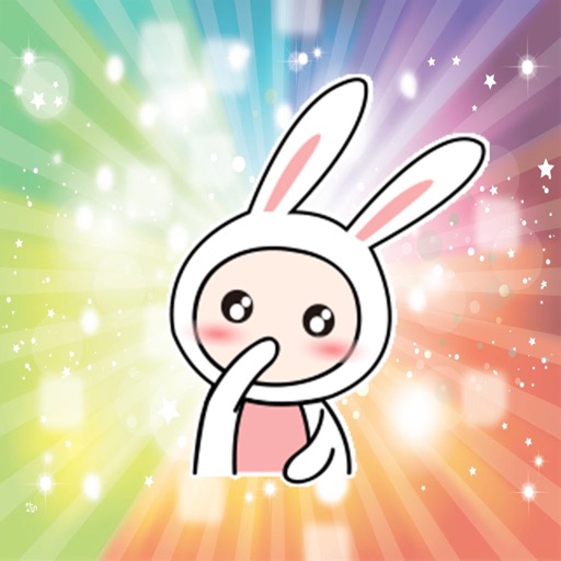 Super cute rabbit Animated - Fx Sticker Icon