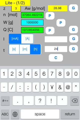 Faraday Calculator mini Lite screenshot 3