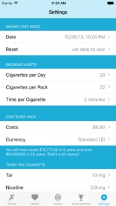 Quit It - stop smoking today screenshot #5 for iPhone
