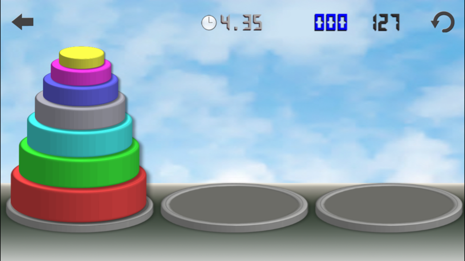 #4. Tower Of Hanoi. (iOS) 由: Fernando Gonzalez Frias