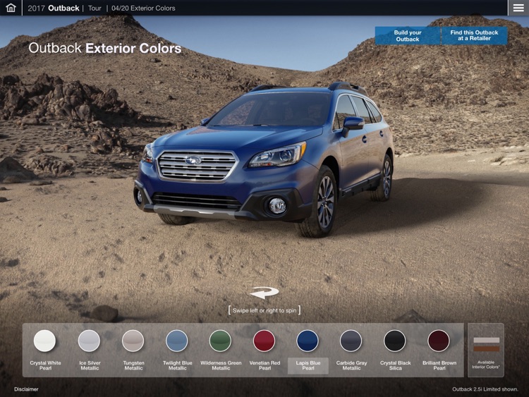 2017 Subaru Outback Guided Tour – eBrochure, trims, specs and more