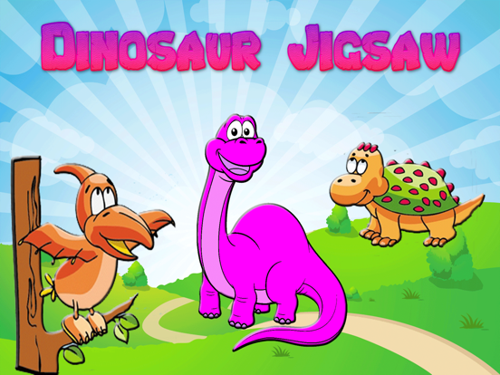 Little dino jigsaw iPad screenshot
