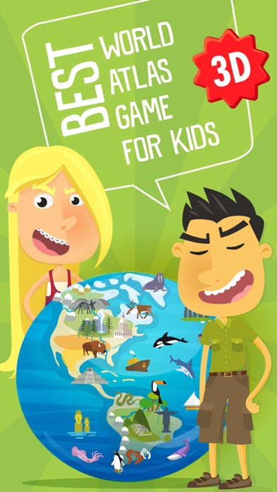 Atlas 3D for Kids – Games to Learn World Geographyのおすすめ画像1