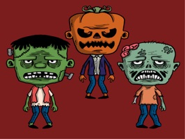 Happy Halloween, and enjoy halloween by sharing some scary halloween monsters with your friends
