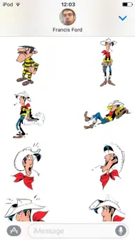 Lucky Luke Stickers iphone bilder 1