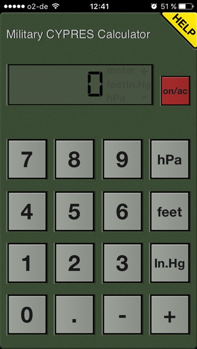 Screenshot #1 pour CYPRES Military Calculator App