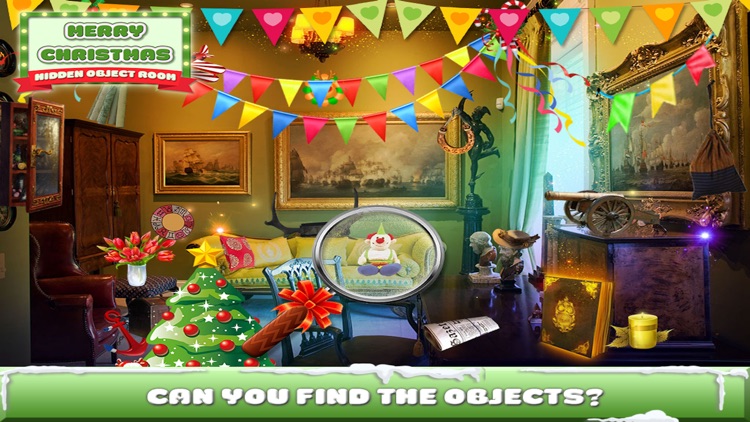 Merry Christmas - Hidden Object Room