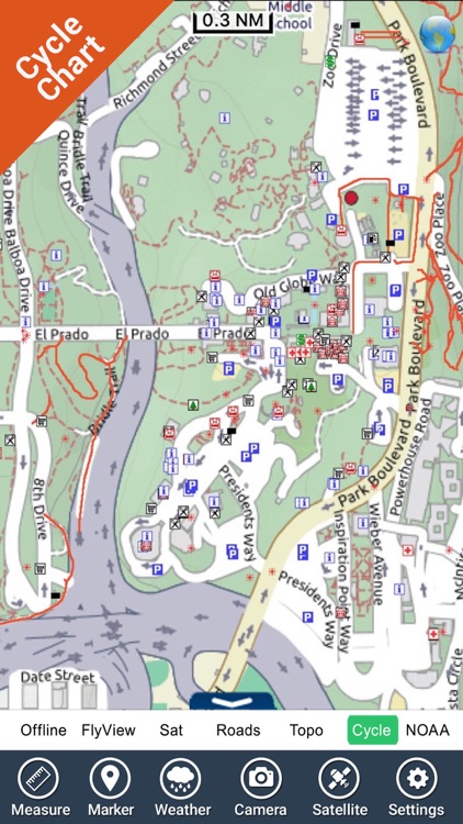 Balboa Park (San Diego) - GPS Map Navigator