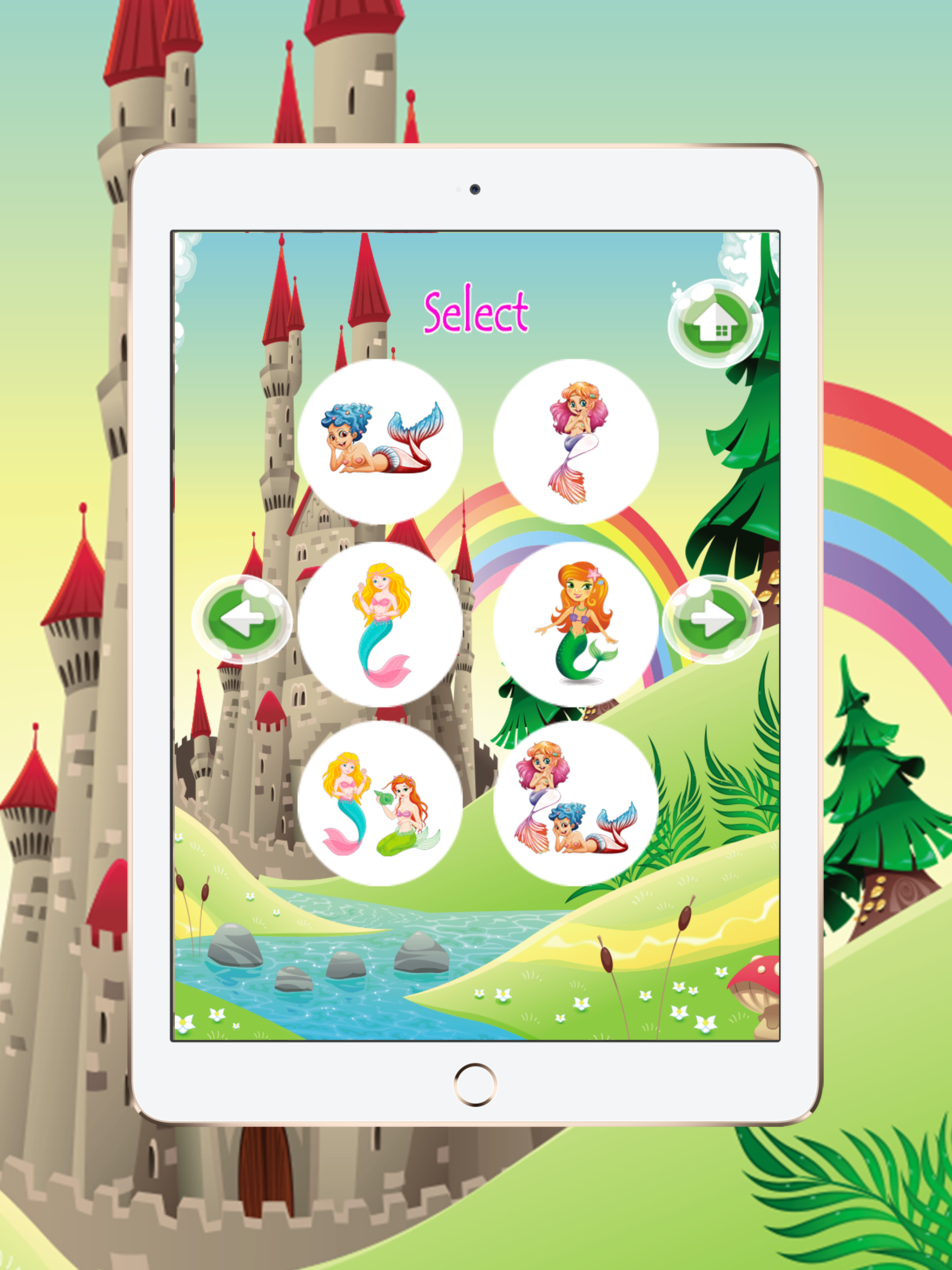 Mermaid Coloring Book Game For Adults & Kids Spree