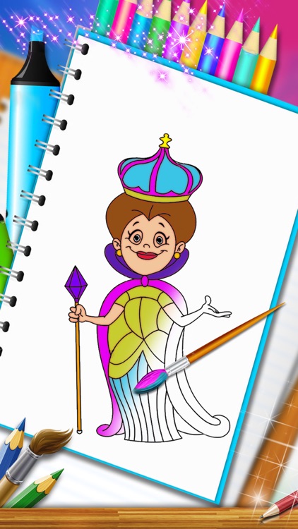 princess mandala coloring book