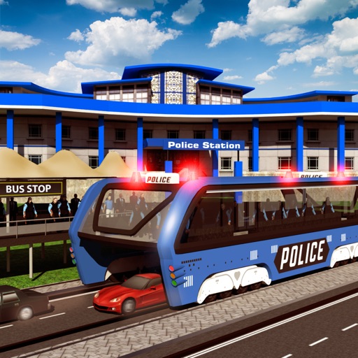 Police Elevated Bus Simulator 3D: Prison Transport icon