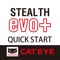 This Quick Start provides information on how to prepare the CATEYE Stealth evo+ with dedicated chapters including Setting Up the Computer and How to Install the Sensor