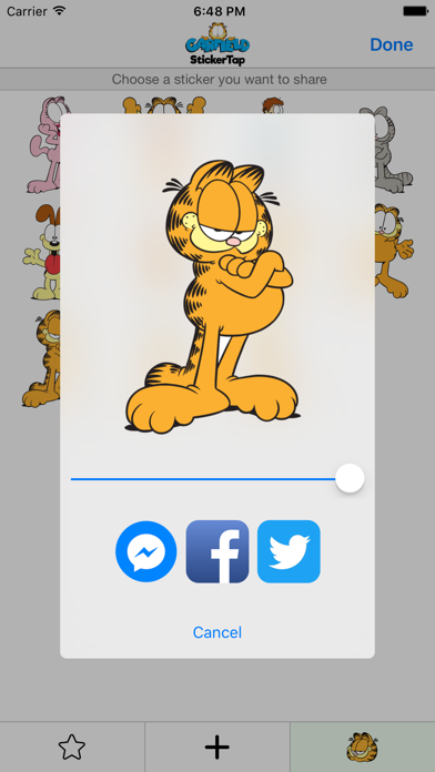 Screenshot #3 pour Garfield - StickerTap
