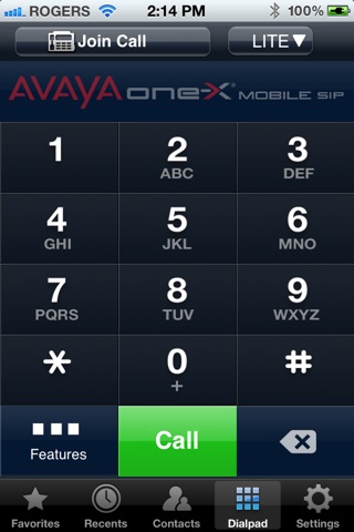 Avaya one-X® Mobile SIP 6.2 screenshot 4