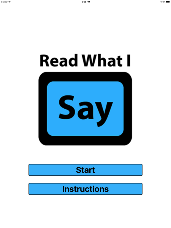 Screenshot #1 for Read What I Say