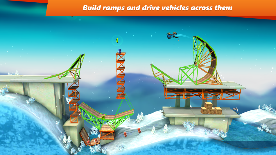 #1. Bridge Constructor Stunts (iOS) 来自: Headup GmbH