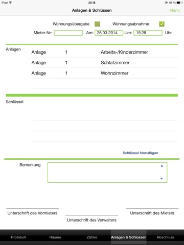 CSN-Haus Wohnungsübergabeprotokoll screenshot 4