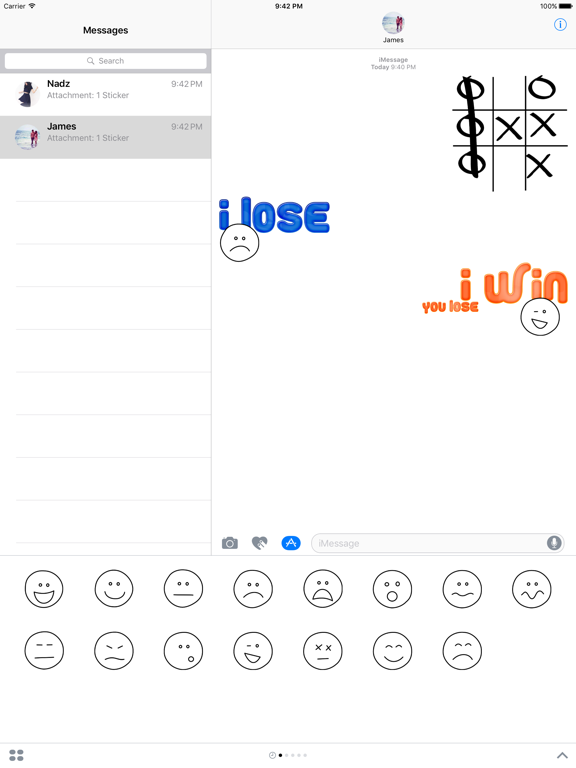 Screenshot #4 pour XOX Game Stickers for iMessage