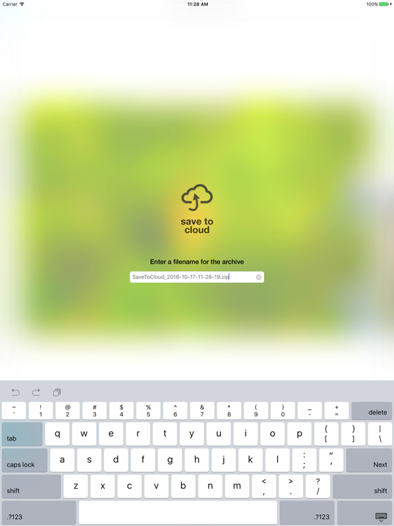 Screenshot #5 for Save to Cloud - zip & save