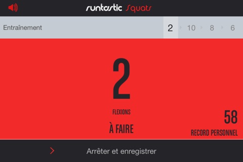 Runtastic Squats Trainer PRO screenshot 2