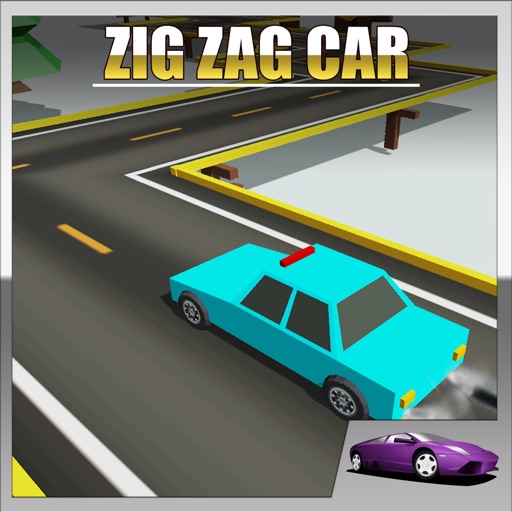 zigzag car game icon