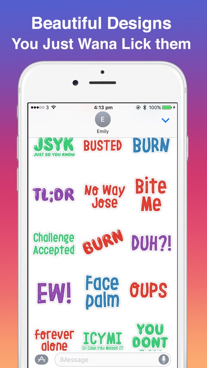Slang Stickers - Say It Like You Mean It