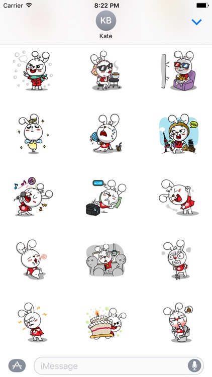 Nanny The Rabbit - Thanksgiving day stickers pack