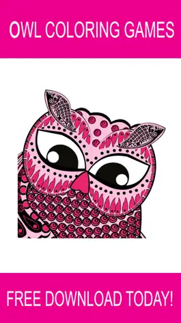 Game screenshot Owl Coloring Book Games: Color Therapy for Adults mod apk