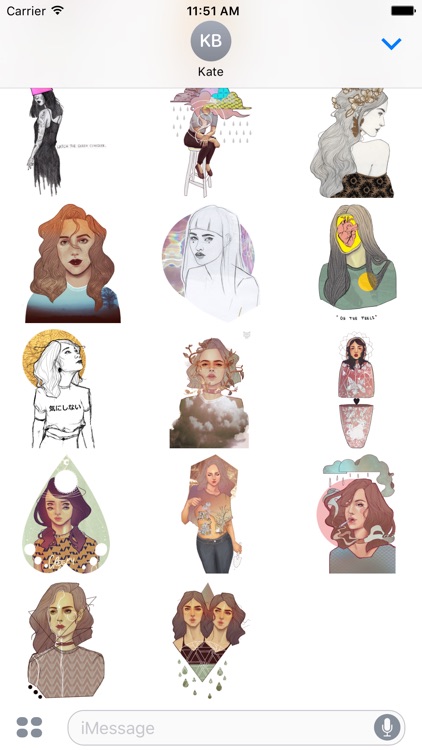 Dream Lady - Redbubble sticker pack