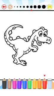 dinosaur coloring book all pages free for kids hd iphone screenshot 4