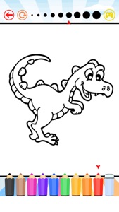 Dinosaur Coloring Book All Pages Free For Kids HD screenshot #4 for iPhone