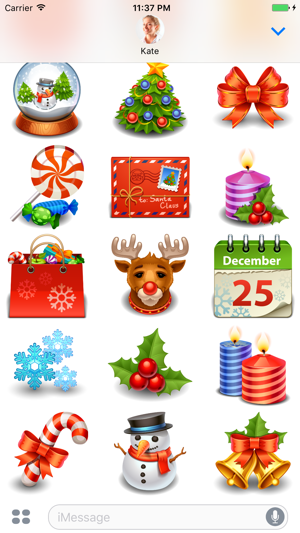 Merry Christmas (New Year) - Stickers for iMessage(圖2)-速報App