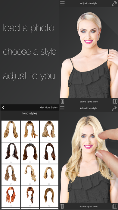 Women's Hairstyles - Try on a new style Screenshot