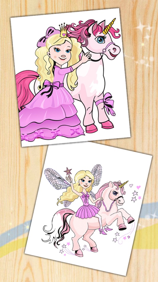 Unicorn & pegasus coloring pages Fantastic animals - 1.0 - (iOS)