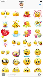 emoji stickers pack for imessage iphone screenshot 2