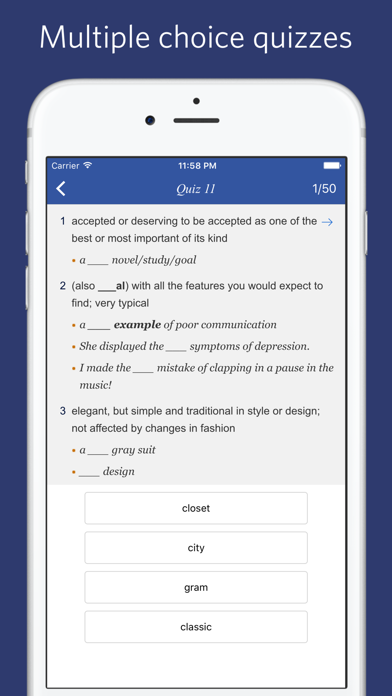 Oxford vocabulary 3000 - quiz, flashcard Screenshot