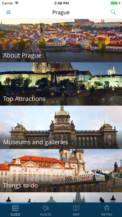 Screenshot #1 pour Prague Guide Voyage avec Offline Maps