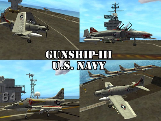 Gunship III - Combat Flight Simulator - U.S. Navy iPad app afbeelding 1