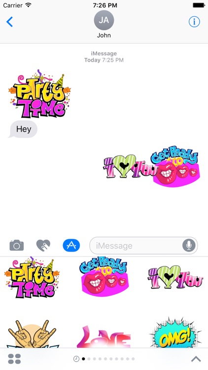 Comic Text Bubble Stickers