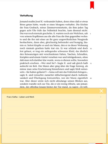 Der Proceß von Kafka Kapitel 1 -  Edition.Hörbuch  Deutsch-Lektüren zum Lesen und Hören von Klett für Oberstufe und Abitur mit Zusatzmaterialien screenshot 4