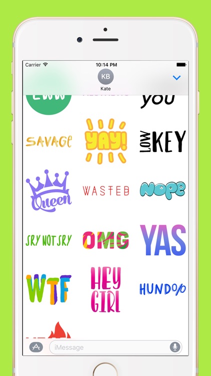 Expressive Words Sticker Pack