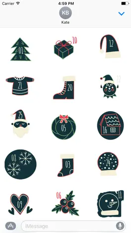 Game screenshot Christmas Advent Calendar - Fc Sticker mod apk