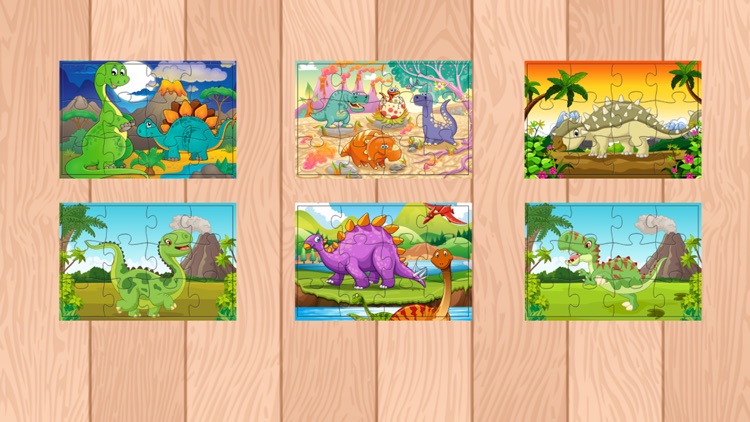 Cartoon Dino Dinosaur Puzzles Jigsaw Games
