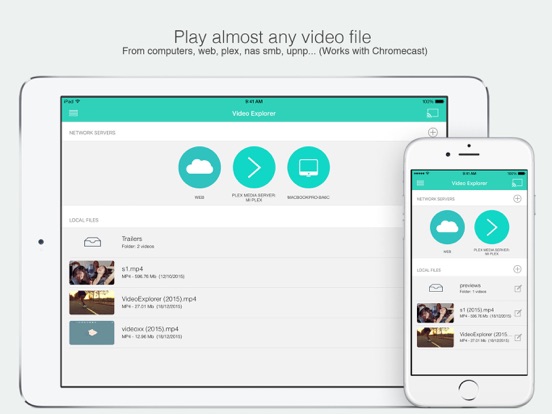 Screenshot #1 for Video Explorer II-Player for Chromecast, Plex, NAS